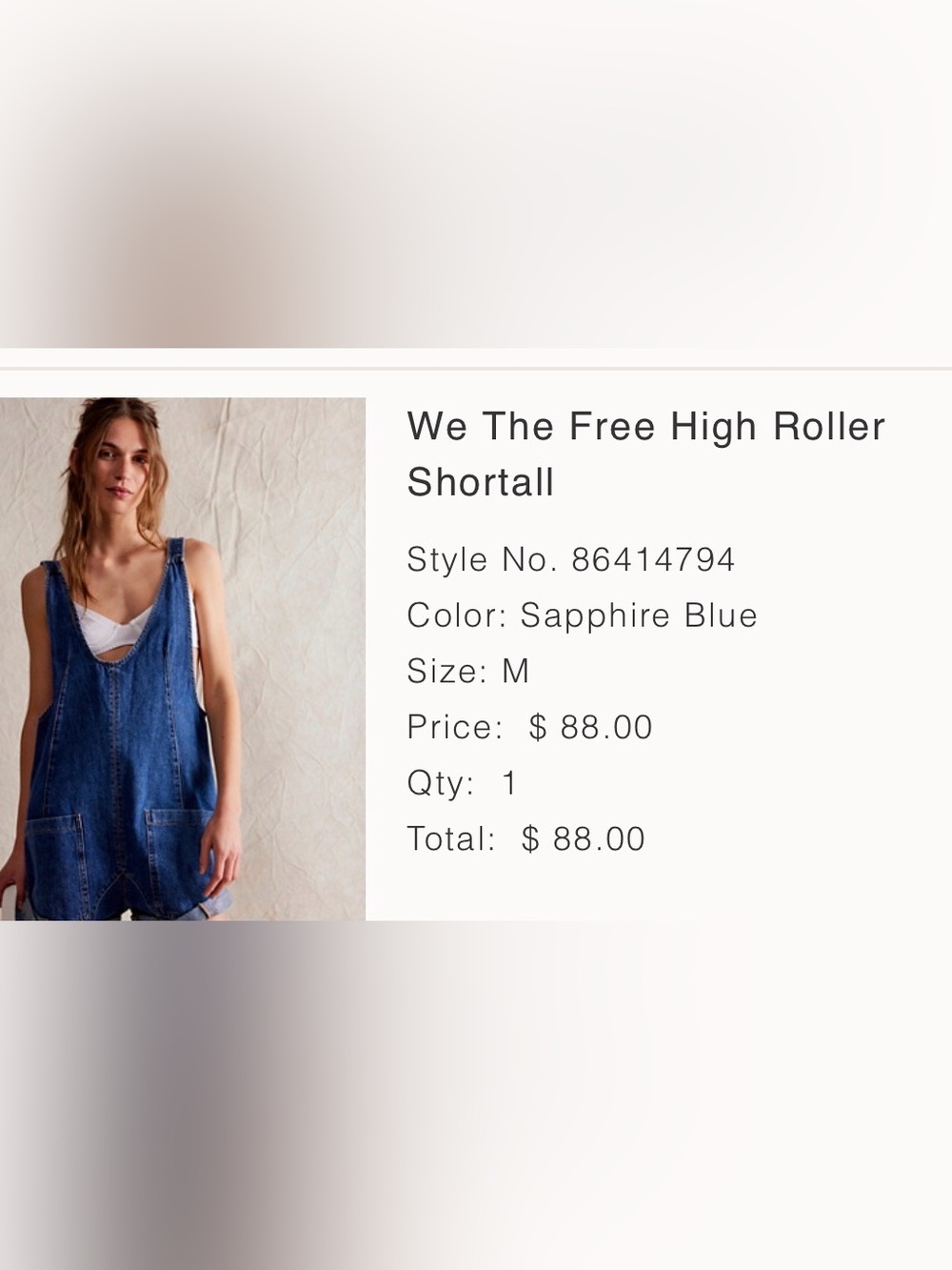 Women’s Dark Blue Denim One-Piece Romper